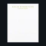 White Gold Colours Professional Trendy Plain Flyer<br><div class="desc">Represent yourself with this modern,  elegant design. This template can be customised to meet all professional occupations.</div>