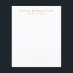 White Gold Colours Professional Trendy Plain Flyer<br><div class="desc">Represent yourself with this modern,  elegant design. This template can be customised to meet all professional occupations.</div>