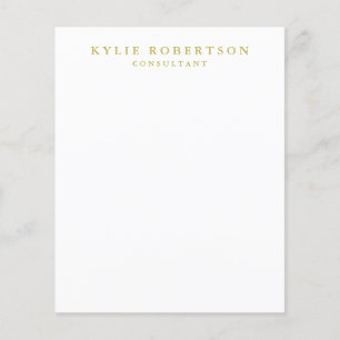 White Gold Colours Professional Trendy Plain Flyer