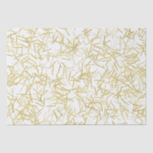 White Gold Confetti Music Notes Birthday Tissue Paper