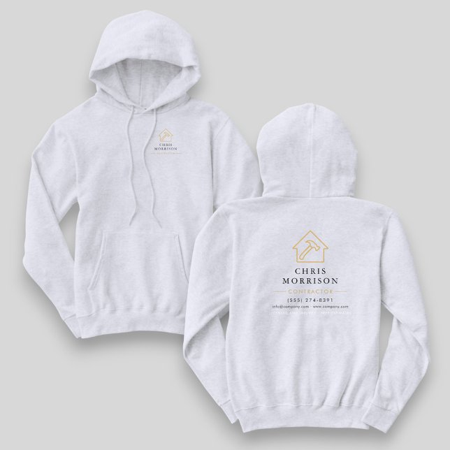 White Gold Contractor Home Repair Work Hoodie (Creator Uploaded)