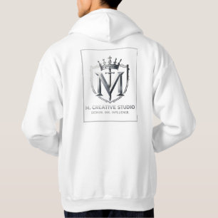 White & Gold Design Collection Hoodie