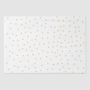 White Gold Dots Watercolor Woodland Animals Tissue Paper