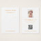 White gold earring jewellery photo QR display card