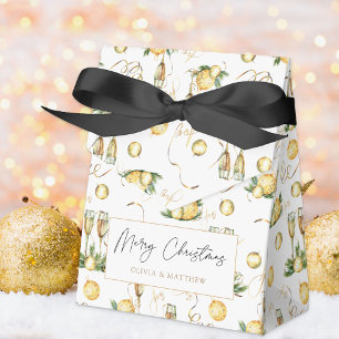White & Gold Elegant Luxury Party Favour Box