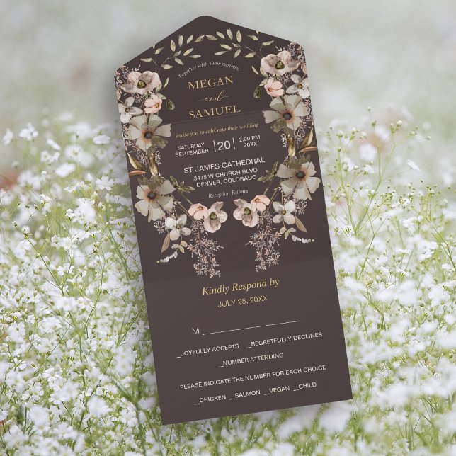 White Gold Floral Wreath Photo Template Wedding (Creator Uploaded)