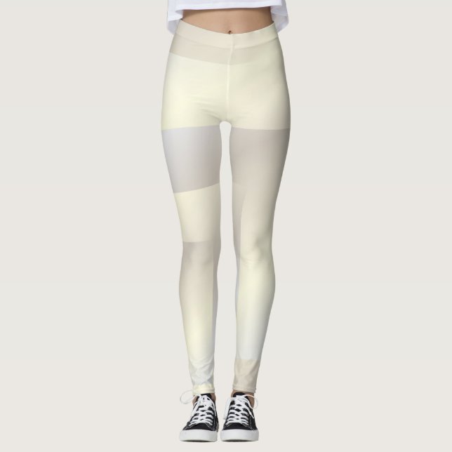 White gold geometric leggings (Front)