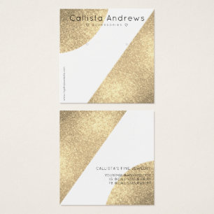 White Gold Glitter Geo Heart Earring Display