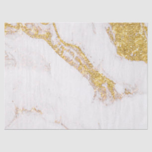 White gold glitter marble certile tissue paper