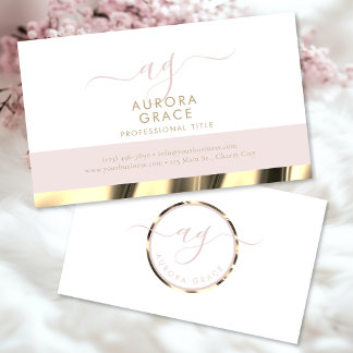 White Gold Grace Business Card
