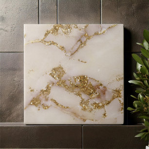 White Gold Marble Glitter ID1171b Tile