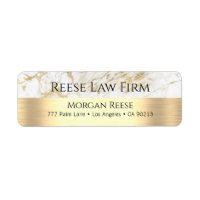 White & Gold Marble, Name & Occupation Address 