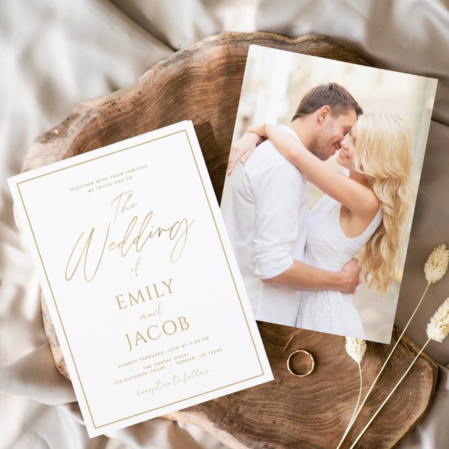 White Gold Photo Picture Wedding Modern (Creator Uploaded)