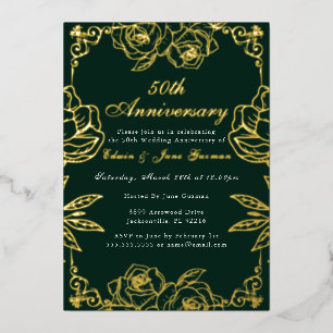 White Gold Rose Garden 50th Wedding Anniversary 