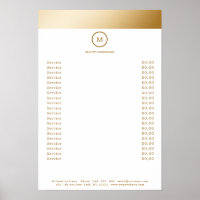 White Gold Stripe Monogramm Circle Price list