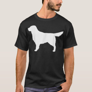 White Golden Retriever Silhouette(s) T-Shirt