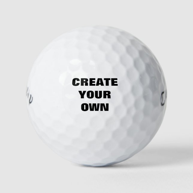 White Golf Ball - Add your own design (Front)
