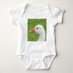 White Goose Baby Bodysuit