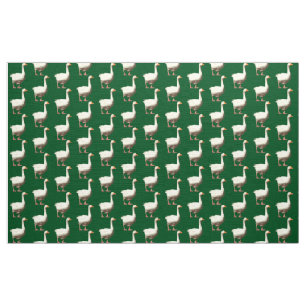 White Goose - Green Fabric