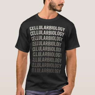 White Gradient Cellular Biology Biologist T-Shirt