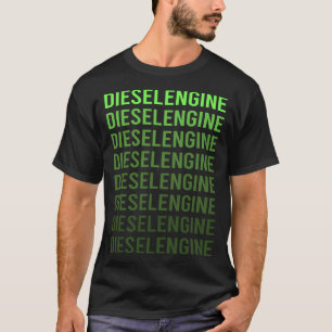 White Gradient Diesel Engine T-Shirt