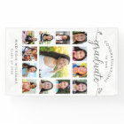White Graduation K–12 Modern Script Photo Collage