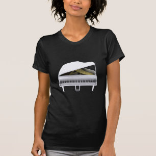 White Grand Piano: 3D Model: T-Shirt
