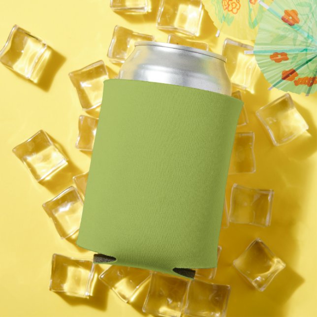 White Grape Green Spring Season Solid Colour Can Cooler (In Situ Summer)