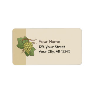 White Grapes Label