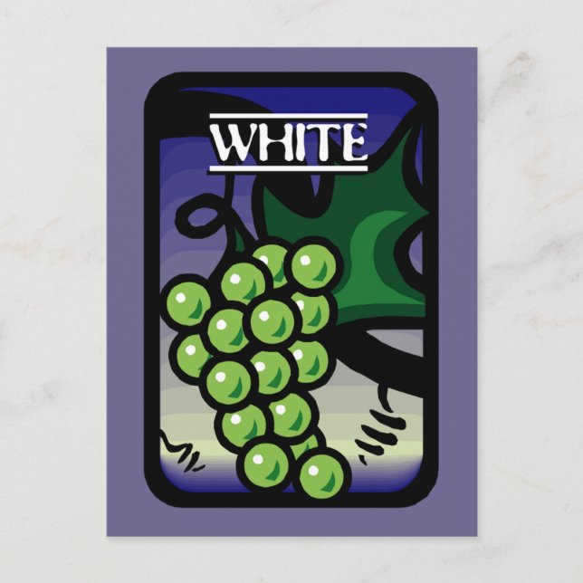 White Grapes Postcard (Front)