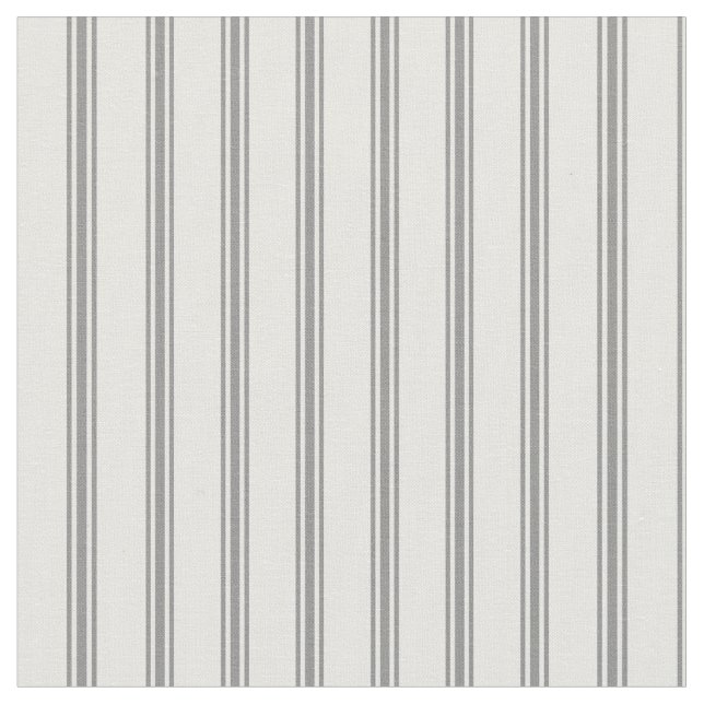 White & Gray Lines Fabric (Close Up)