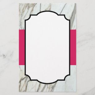 White greek marble fuchsia modern design paper