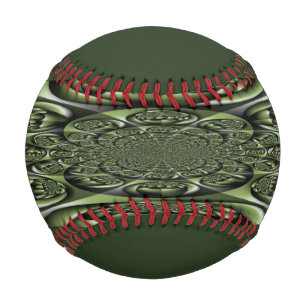 White Green Forest Mini Spheres Baseball