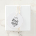 White Grey 50th Any Birthday Party Personalised  Favour Tags<br><div class="desc">White Grey Personalised 50th Any Birthday Party Favour Tags</div>