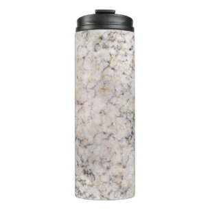 White Grey Black Gold Smoke Marble Thermal Tumbler