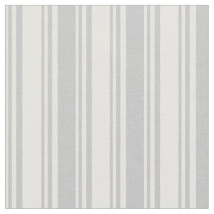 White & Grey Striped/Lined Pattern Fabric