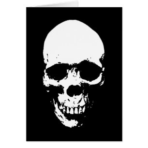White Grim Reaper Skull