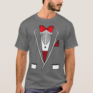 White Groom Bachelor Party Tuxedo Dress Suit T-Shirt
