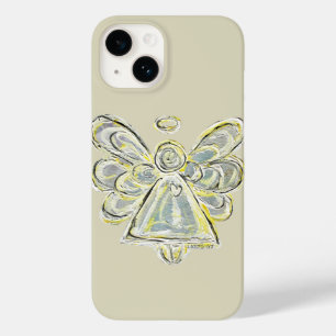 White Guardian Angel Art Custom iPhone Case