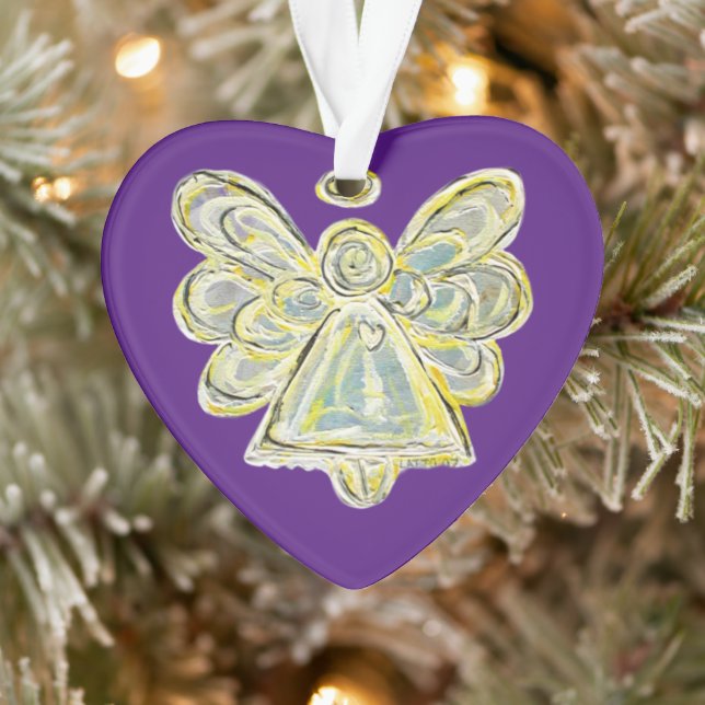 White Guardian Angel Christmas Pendant Ornaments (Tree)
