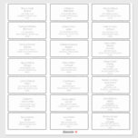 White Guest Address Labels<br><div class="desc">These white guest address labels are perfect for your rustic winter wedding. The forest green font along with the white background is sure to bring your boho Christmas theme together. Make sure to look through the rest of the collection to complete your wedding suite!</div>