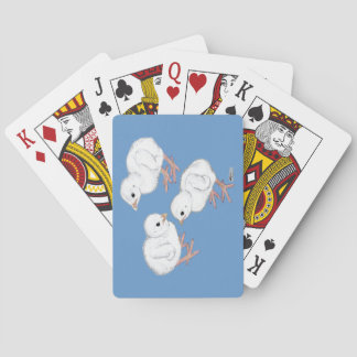 White Guinea Keets Playing Cards