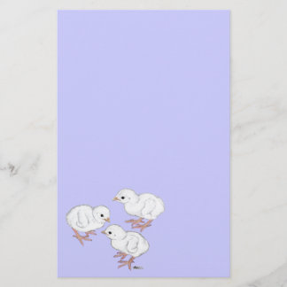 White Guinea Keets Stationery