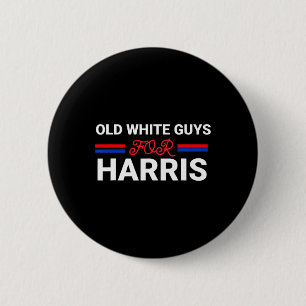 White Guys For Harris Kamala  6 Cm Round Badge