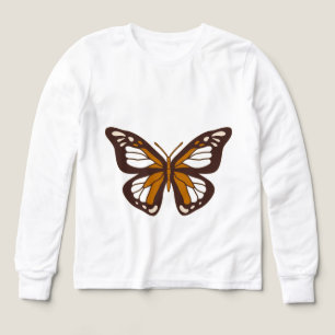  White half seleves T  shirts   butterfly design