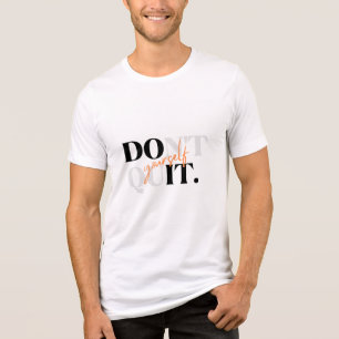 white half sleeve T shirt with Don't Quite