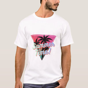 White half sleeves summer T-shirt for men