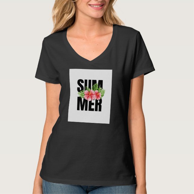 White half sleeves t-shirt With suumer tag (Front)