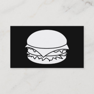 white hamburgers punch card