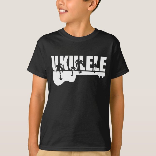 white hawaiian ukulele T-Shirt (Front)